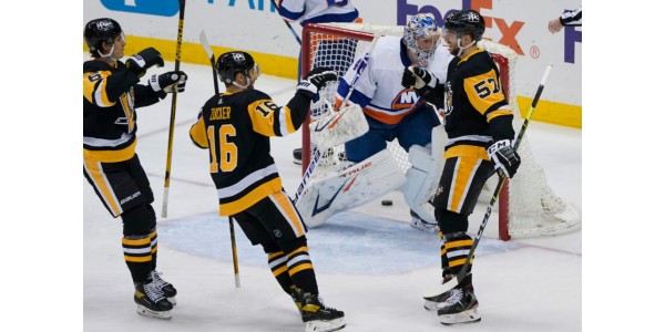 Pittsburgh Penguins versloeg New York Islanders in drie opeenvolgende wedstrijden